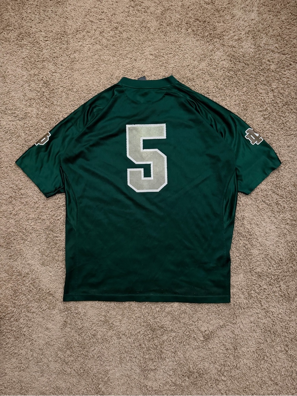 Notre Dame Fighting Irish Adidas Men’s 2XL College Green Football Jersey #5 - Picture 3 of 4